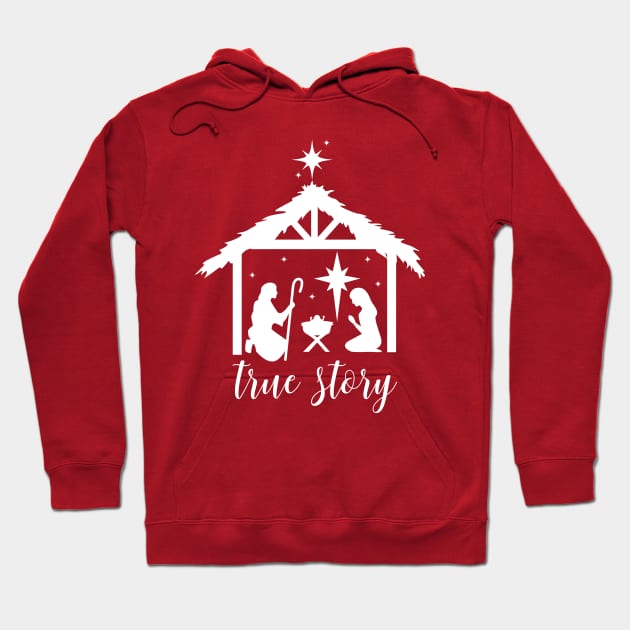 Christmas Nativity, True Story Nativity, Bethlehem, Holy night, Christmas Shirt, Christian Hoodie by Sapfo